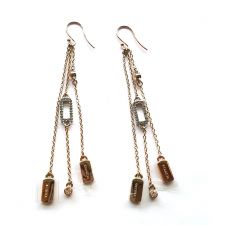 Long Hanging Charm Earrings