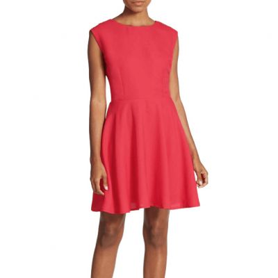 Hibiscus Cutout Fit And Flare Dress